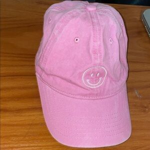 Pink Smiley Face Cap ajustable